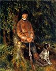 Pierre Auguste Renoir Wall Art - Alfred Berard And His Dog